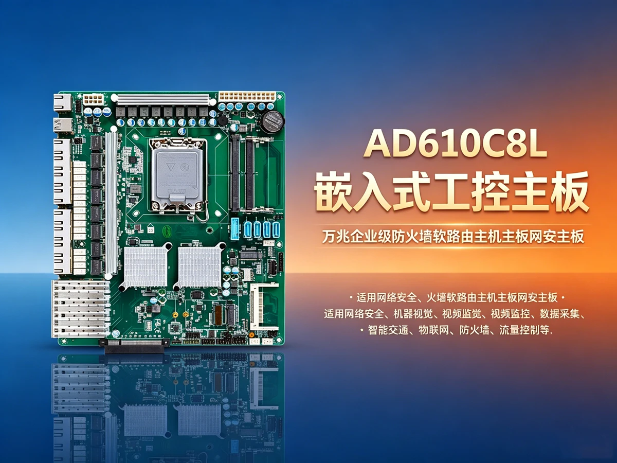 AD610C8L多网口服务器工控主板