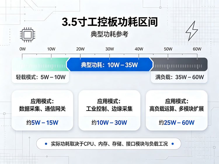 3.5寸工控板功耗区间