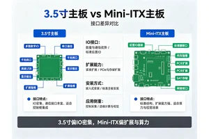 3.5寸主板与Mini-ITX主板的接口有什么不同?两者工业接口适配介绍