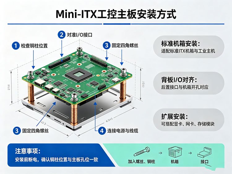 Mini-ITX主板安装方式 Mini-ITX主板安装方式