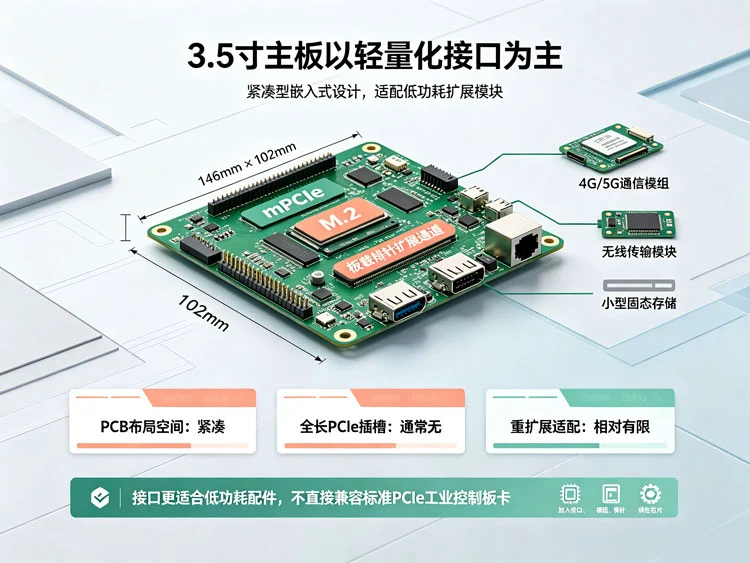 3.5寸主板以轻量化接口为主 3.5寸主板以轻量化接口为主